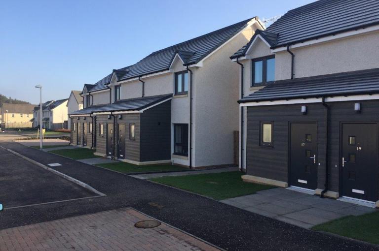 Affordable housing constructed by Robertson at Abercairney Place, Blackford, Perthshire
