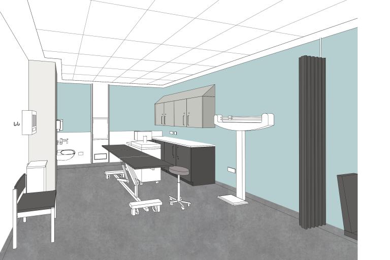 Artist impression of the Echo room in the new Community Diagnostics Centre
