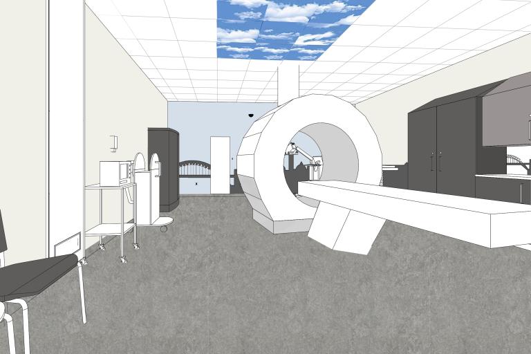 Artist impression of MRI unit in the new Community Diagnostics Centre