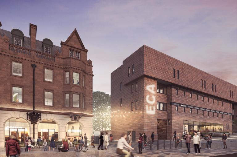 An artist's impression of the refurbished Edinburgh College of Art.