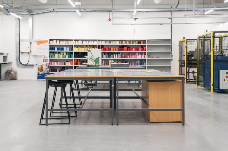 Interior of workshop at The Laura Annie Willson Building, University of Huddersfield