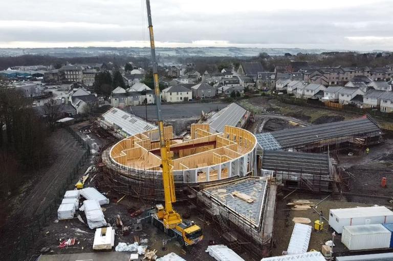 Robertson timber engineering delivering timber frames for school