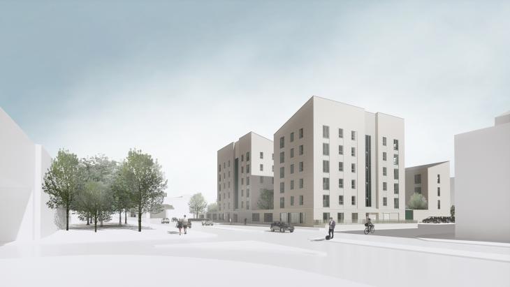 Artist impression of the Glasgow Coliseum housing development that Urban Union is delivering