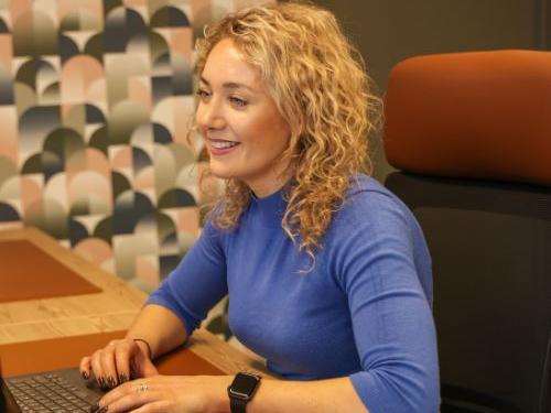 Natalie Palframan, Key Account Manager, Procure Partnerships, at her desk