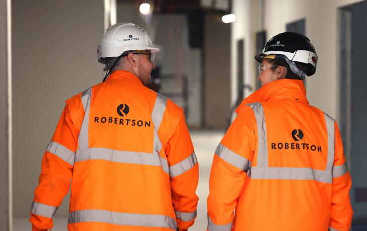 Trainee QS on Robertson construction site