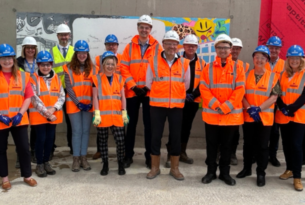 Topping out ceremony – mark milestone & celebrate, new Monifieth Learning Campus