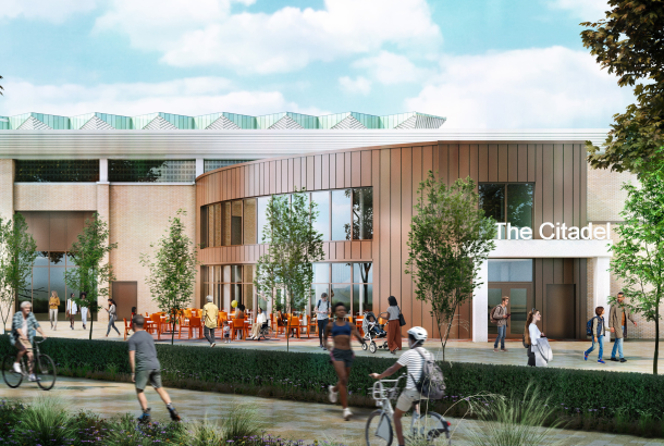 Artist impression of the revamped Citadel Leisure Centre at Ayr Harbour