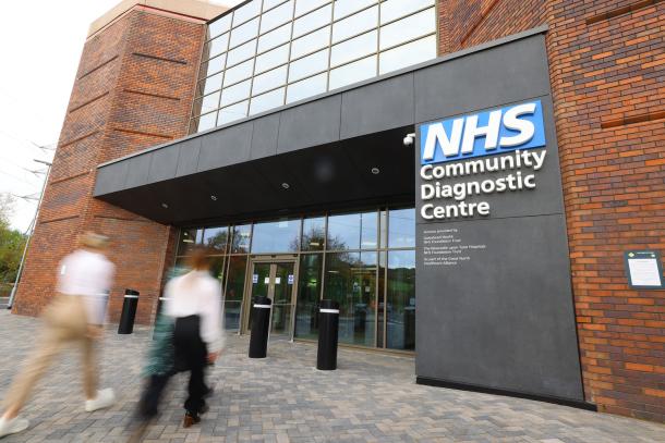 Front entrance of the new Community Diagnostic Centre, delivered by Robertson Construction North East