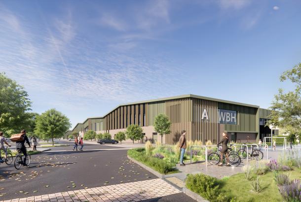 Artist impression by JMArchitects of Alloa Wellbeing Hub, being delivered by Robertson Construction Central East