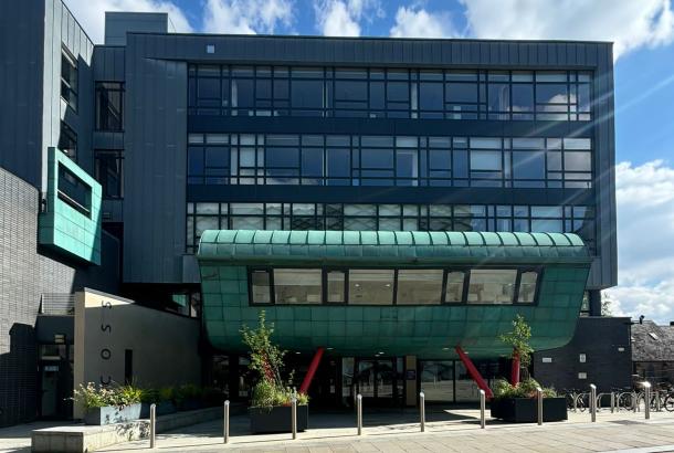 University of Sheffield ICOSS building exterior following recladding works