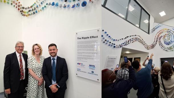 Robertson Construction Eastern has supported the installation of a new memorial artwork at Aberdeen Royal Infirmary’s Emergency Department, recognising the generosity of organ donors and their families.