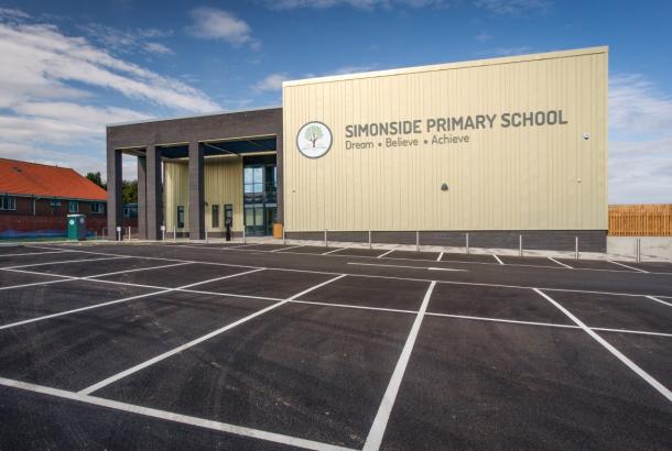 Simonside primary school new construction external view