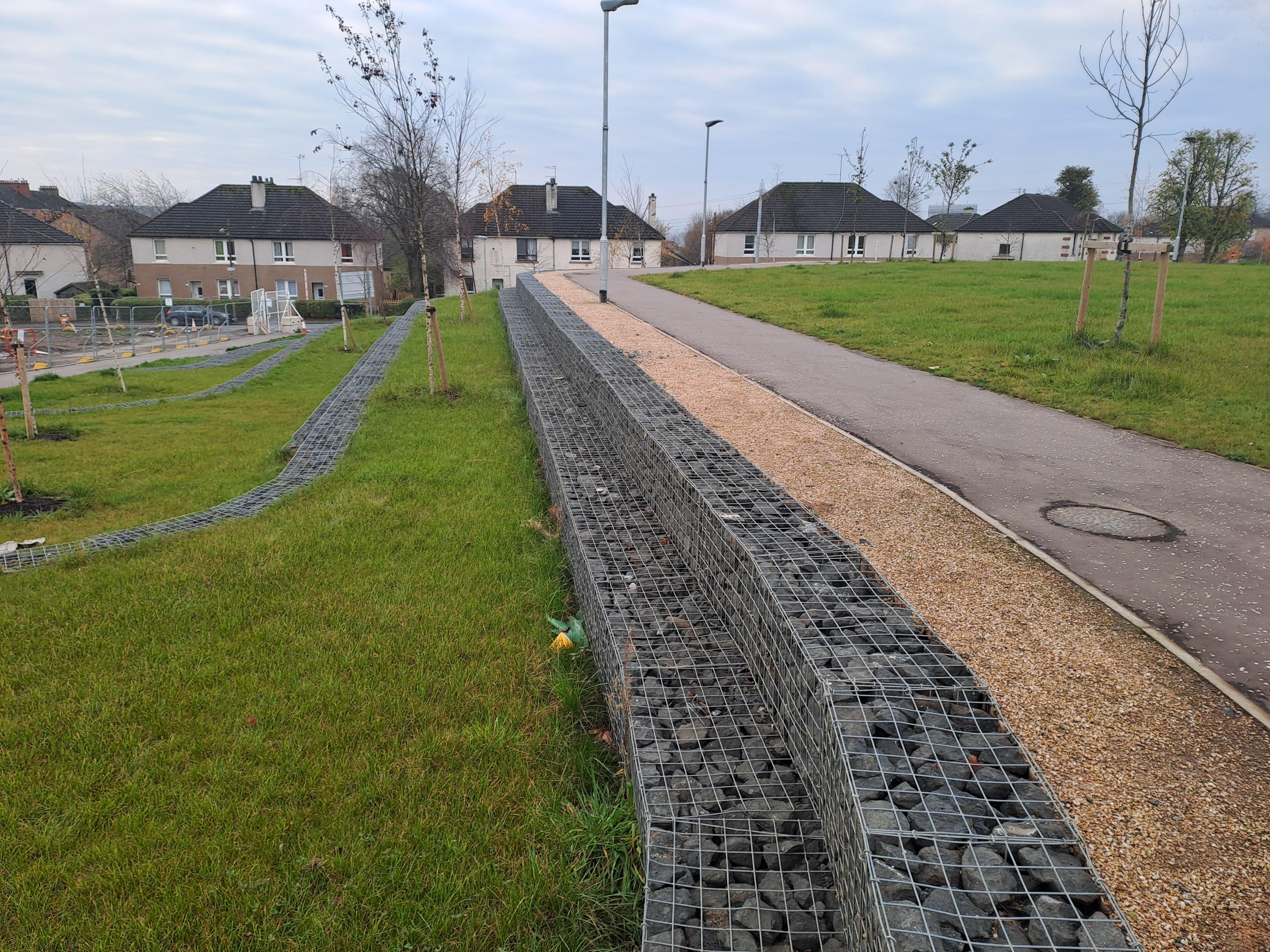 Hamiltonhill Green Infrastructure works community park