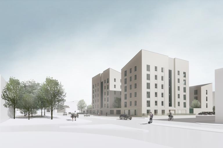 Artist impression of the Glasgow Coliseum housing development that Urban Union is delivering