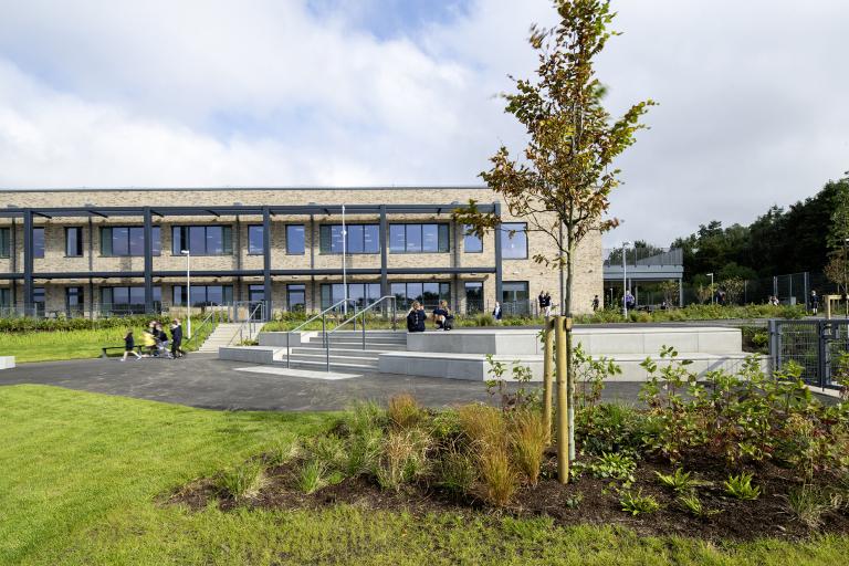 Montgomerie Park passivhaus Primary School exterior