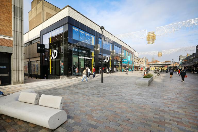 Photo of refurbished Merseyway Shopping Centre, Stockport