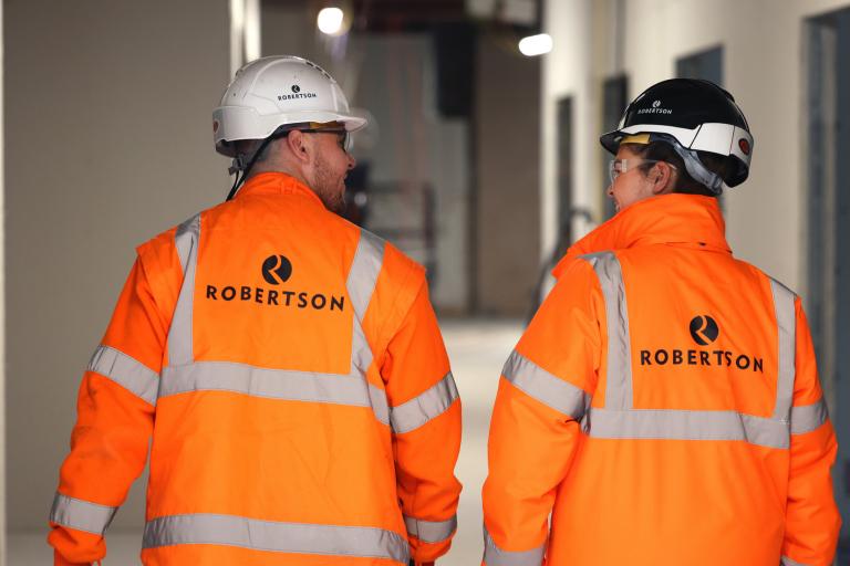 Trainee QS on Robertson construction site