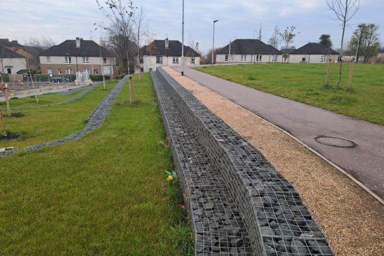 Hamiltonhill Green Infrastructure works community park