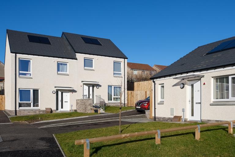 Kennoway affordable housing constructed by Robertson 