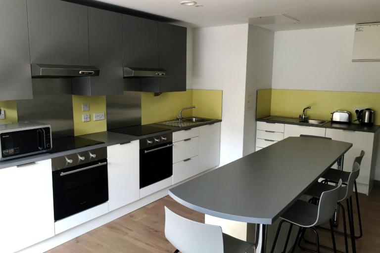 Houghall Court student accommodation kitchen