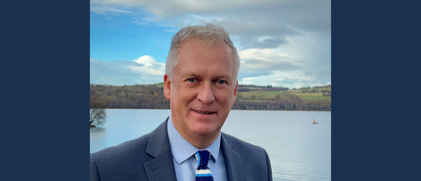 David Jamieson, new sales director for Robertson Timber Engineering, standing by a lake